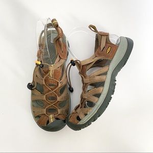 Keen Whisper Walking Sandals - Coffee
& Yellow